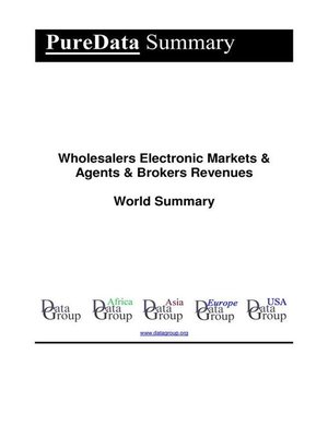 cover image of Wholesalers Electronic Markets & Agents & Brokers Revenues World Summary